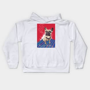 F is for French Bulldog Kids Hoodie